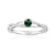 18kt White Gold .33ct Alexandrite .09ctw Diamond Rind w/Report