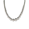 Estate Sterling Sliver Graduating Bead Necklace
