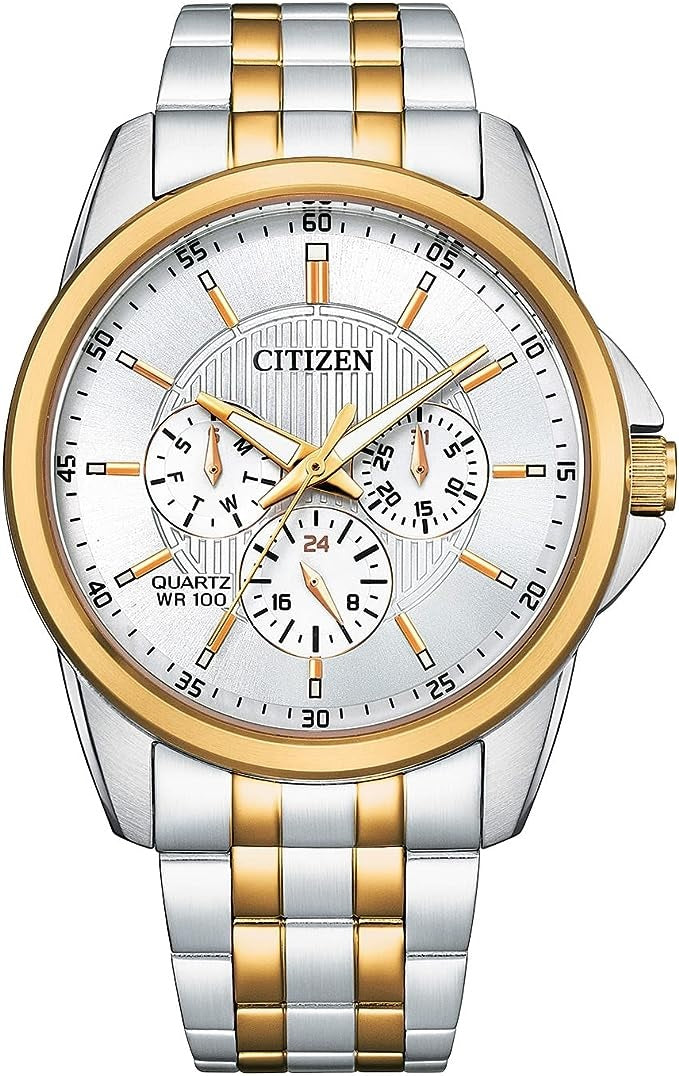 Citizen Quartz Movement Two Tone Rose Watch AG8346-51A