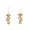 Sterling Silver Citrine Multi-Shape Gemstone Earrings