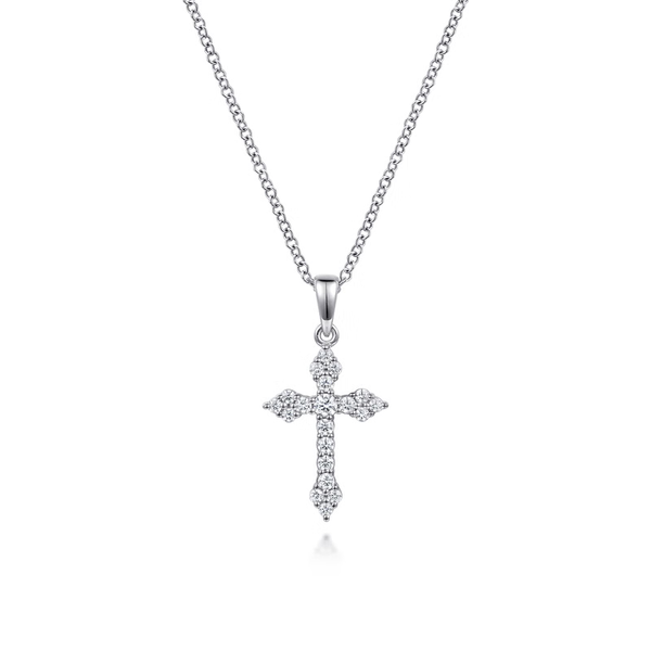 14K WG .25CTW G-H SI+ CROSS 17