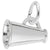 Sterling Silver Megaphone Charm