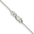 STERLING 1MM CABLE CHAIN 22"