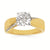 14kt Yellow Gold .11ctw G-H SI1/SI2 1.50ct Semi Mounting