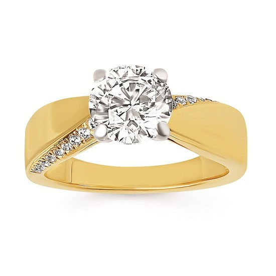 14K YG .11CTW G-H SI1/SI2 1.50