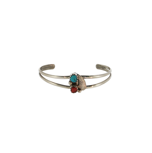 S/S BABY BANGLE TURQ/CORAL