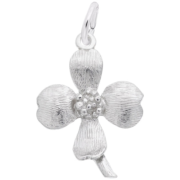 STERLING DOGWOOD FLOWER CHARM