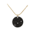 Zirconium Sagattarius Zodiac Lab Grown Diamond Disc Necklace with Gold Filled Chain
