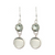 Sterling Sliver Prasiolite Dangle Earrings