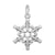 STERLING SNOWFLAKE CHARM