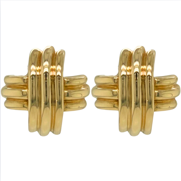 Estate 18kt Yellow Gold Tiffany & Co Earrings