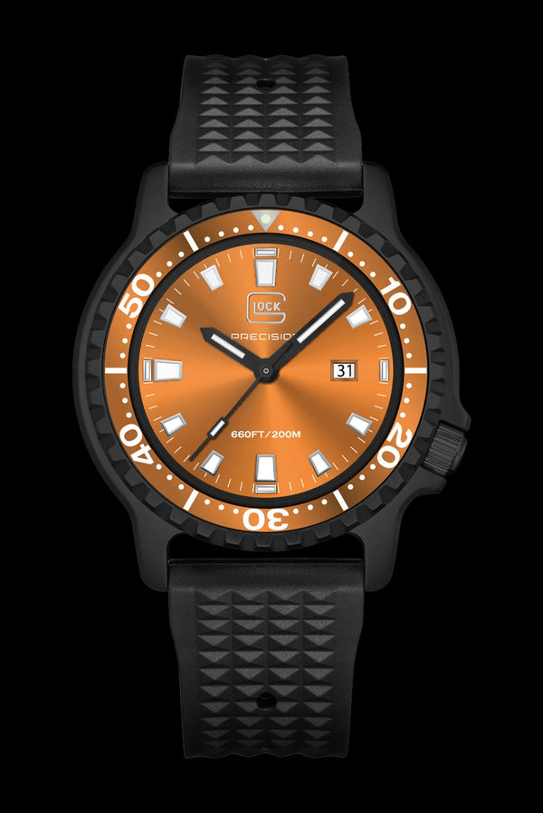 BLACK STAINLESS 45MM ORANGE DI