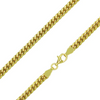 Stellari Sterling Silver with 18K Gold Plating Chain 4MM Miami Cuban 24"