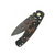 Copper/Brass Damascus Titanium Fossilized Mammoth Tusk Cerakote Button Lock