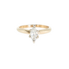 Estate 14kt Yellow Gold Marquise 0.33ct H Si+ Solitaire Ring