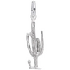 Sterling Silver Cactus Charm.