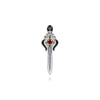 STERLING 14K YG.33CT GARNET