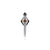 STERLING 14K YG.33CT GARNET