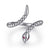 BUJUKAN SERPENTINA STERLING SNAKE RING.
