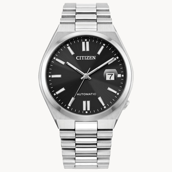 Citizen Tsuyosa Automatic Stainless Black Dial Watch NJ0150-56E