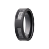 Men's Zirconium Meteorite Ring 8MM - Size 10