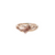 10KR ENHANCED BROWN/ WHITE DIA RING