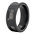 Men's Zirconium Cutout with Meteorite Band - Size 10