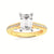 14kt Yellow Gold .16ctw G-H SI2 EC Semi Mounting
