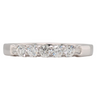 14K White Gold 1/3CTW 5 Stone Diamond Anniversary Band