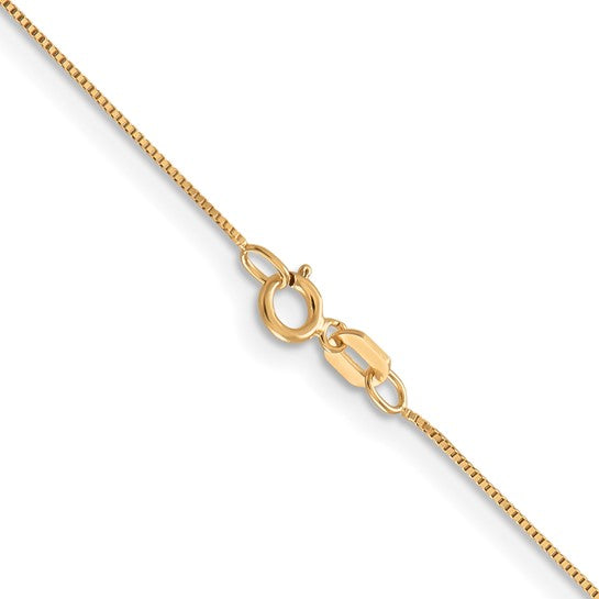 10K Yellow Gold .5MM Gold Baby Box Chain 16"