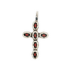S/S CORAL CROSS PENDANT