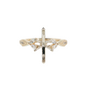 14kt Yellow Gold .18ctw G-H Si1/Si2 Milgrain Semi Mounting