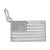 STERLING AMERICAN FLAG CHARM