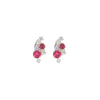14K WG .57CTW RUBY .24CTW DIA SCATTERED STUDS