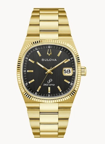JBUL77 Super Seville Gold Tone 38mm Black Retro Dial