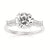 14kt White Gold .33ctw G-H Si1/Si2 Tapered Baguette Semi Mounting