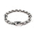 Sterling Silver Oxidized Bevel Link Bracelet 8.5"