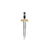 STERLING 14K YG .08CT GARNET B