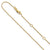 Leslie's 14K Yellow Gold Adjustable .8mm Baby Spiga Chain