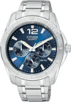 Citizen Quartz Movement Stainless Steel Green Dial with Date Watch BI1031-51X.