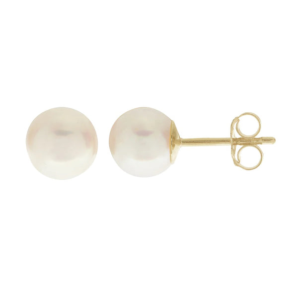 14K Akoya Stud Earrings 6MM