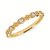 14kt Yellow Gold .13ctw I I1 Diamond Stackable Band