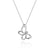 Sterling Sliver .04ctw White Sapphire Butterfly 18in S2298914