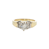 18KY .90CTW DIA ENG RING