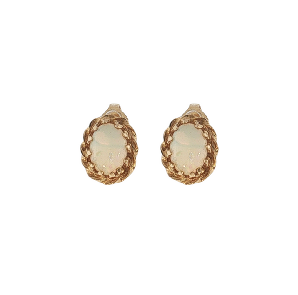 14KY OPAL STUD EARRINGS