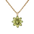 14KY PERIDOT FLOWER CLUSTER PENDANT