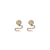 18K YG .38CTW DIAMOND SNAKE EARRINGS