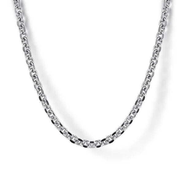 24" Sterling Silver Link Chain.