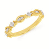 14K YG .17CTW I I1 DIAMOND BAN