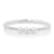 14K White Gold Trio of Pearls Ring
